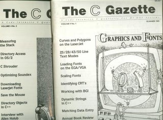 Item #B186 The C Gazette, 2 issues, Volume 4, numbers 1 and 2, Summer 1989 and Autumn 1989;...