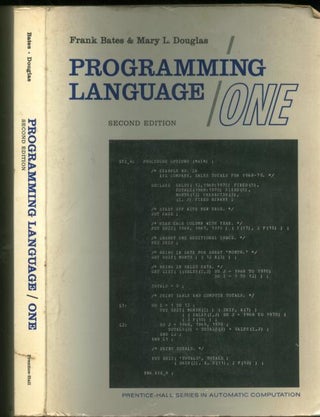 Item #B209 Programming Language/One, with structured programming; second edition. Frank Bates,...