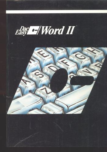 Item #B377 DAC Easy C, Word II. DAC Software.
