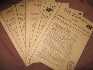 Item #B462 Lot of 5 issues 1957 Journal of the Acoustical Society of America, vol. 29 nos. 1, 2,...