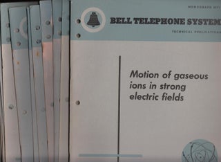 Item #B627 Lot of 23 individual Bell Telephone System Monographs, see list. Var., Bell Telephone...