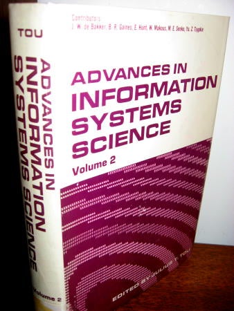 Item #C811201 Advances in Information Systems Science, volume 2 1969. Julius Tou.