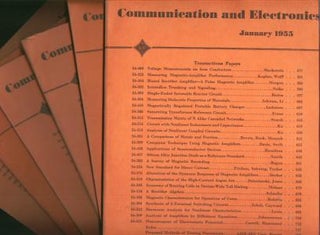Item #M481 Communication and Electronics full year 6 issues 1955, includes number 16, 17, 18, 19,...