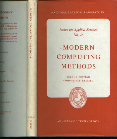 Item #M538 Modern Computing Methods 1961. National Physical Laboratory.