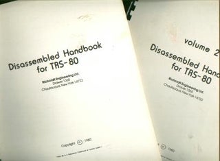 Item #M621 Disassembled Handbook for TRS-80, volumes I and 2; disassembled source and object...