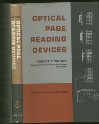 Item #M905 Optical Page Reading Devices. Robert A. Wilson