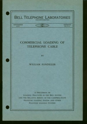 Item #M942 Commercial Loading of Telephone Cable - a discussion of loading practice in the Bell...