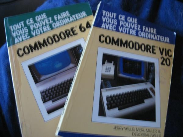 Item #R144 Two volumes in French; Commodore Vic 20 AND Commodore 64; Tout ce que vous pouvez faire avec votre ordinateur. Jerry Willis, Merl Miller, Deborrah Willis.