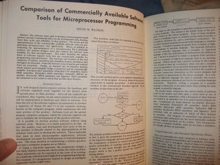 Microcomputer Programming and Software Support (Tutorial) anthology of papers