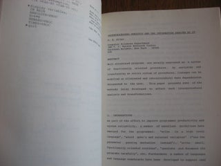 Programming Methodology; 4th Informatik Synmposium, IBM Germany, September 1974