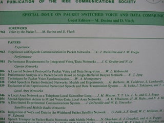 IEEE Journal on Selected Areas in Communications, Volume SAC-1 no. 6, December 1983 - Special issue on Packet Switched Voice and Data communication