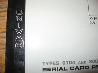 Applications Manual Types 0704 and 2007 Serial Card Readers
