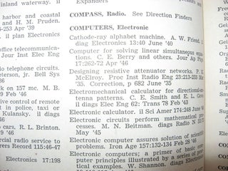 Electronic Engineering Master Index, volumes 1946, 1947-1948, 1949 (3 volumes 1946-1949)