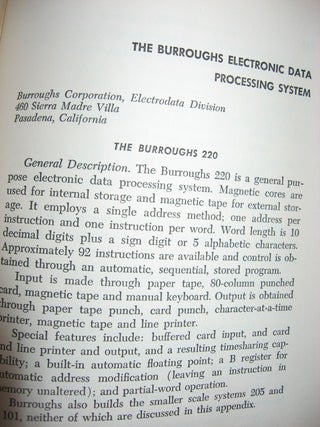 AN INTRODUCTION TO ELECTRONIC DATA PROCESSING 1959