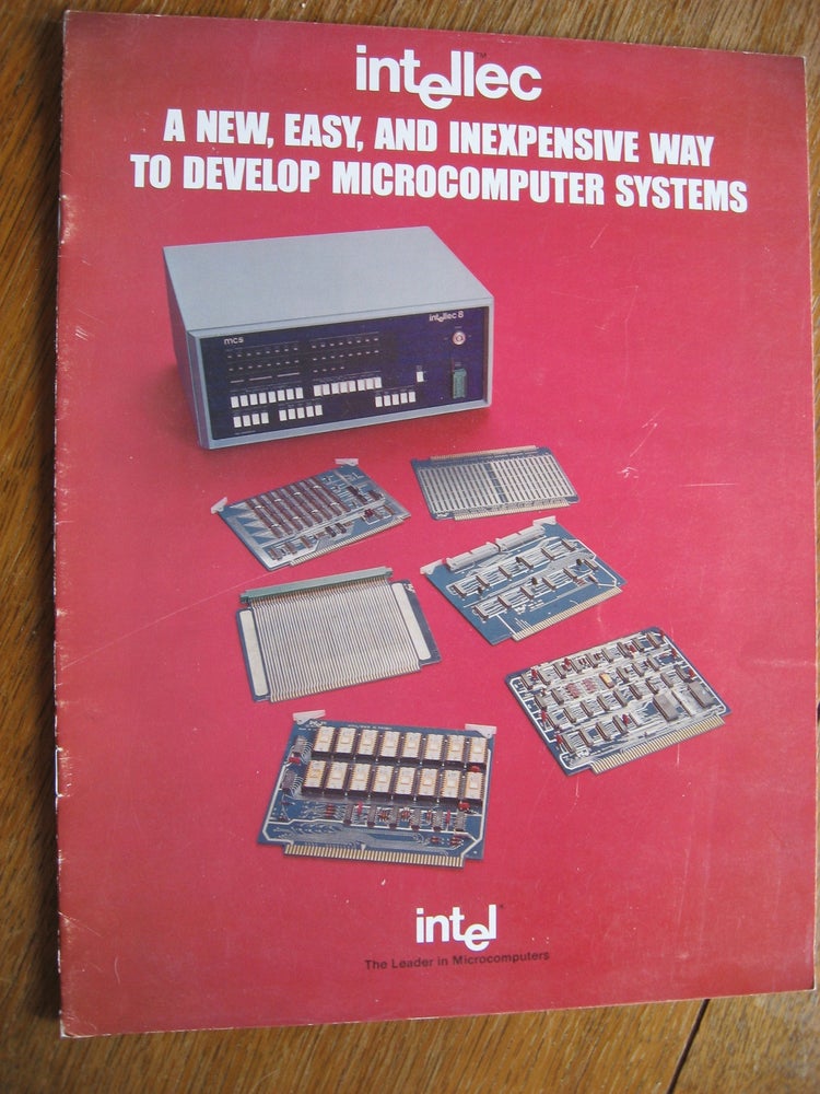 Item #R513 Brochure for Intellec 8 / Intellec 4 -- 8 page product brochure circa 1970s. Intel.