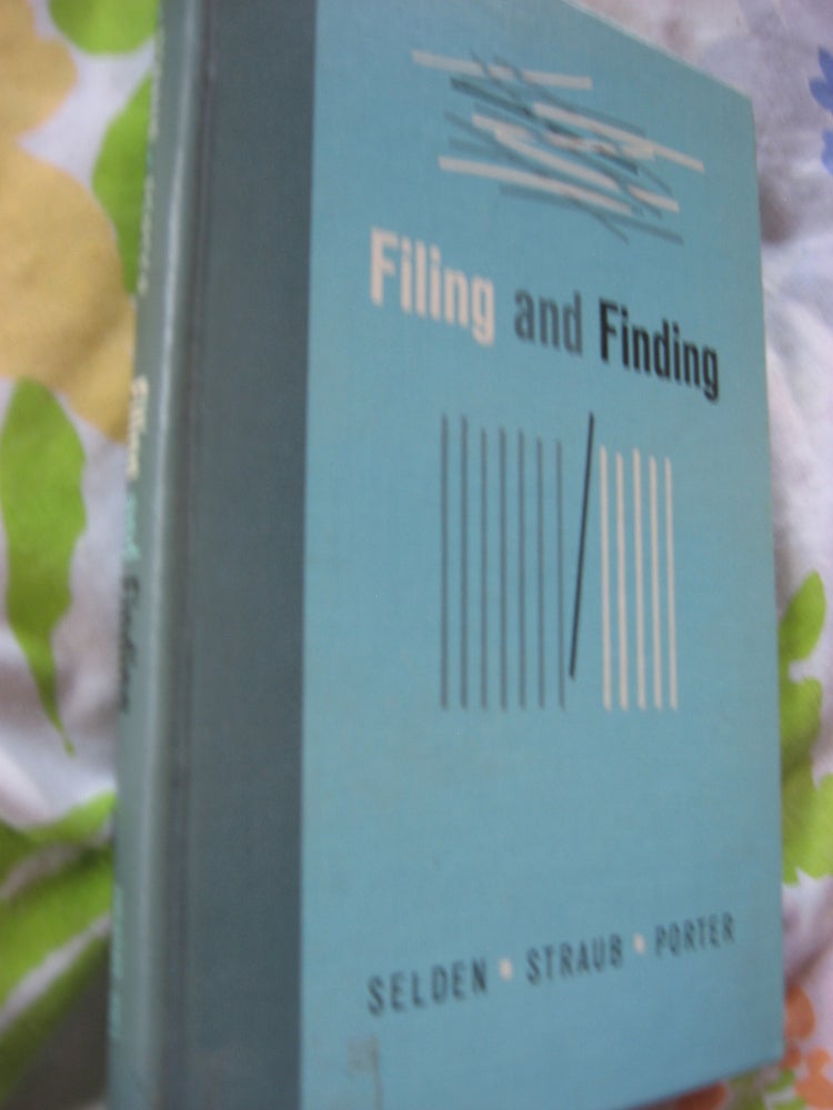 Item #R543 Filing and Finding (1962). Selden, Straus, Porter.