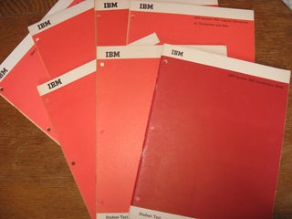 Item #R549 7 Manuals, IBM Student Text -- System/360 1965, see list below. IBM